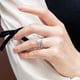 thumbnail image 5 of Conjunto de anillo de combinación de anillo de circonita de ojo de caballo s925 europeo y americano para mujer, 5 of 5