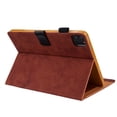 thumbnail image 5 of ELEHOLD PU Leather Folio Case For iPad mini Kickstand Shockproof Cover, with Credit Card Holder & Pencil Holder, Auto Sleep&Weke -Brown, 5 of 6