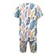 thumbnail image 5 of ICHUANYI Clearance Women Two Piece Outfits Summer Short Sleeve Round Neck Biker Shorts Set Cycling Suit(Blue, XXL) ICHUANYI WER2023081501492, 5 of 7