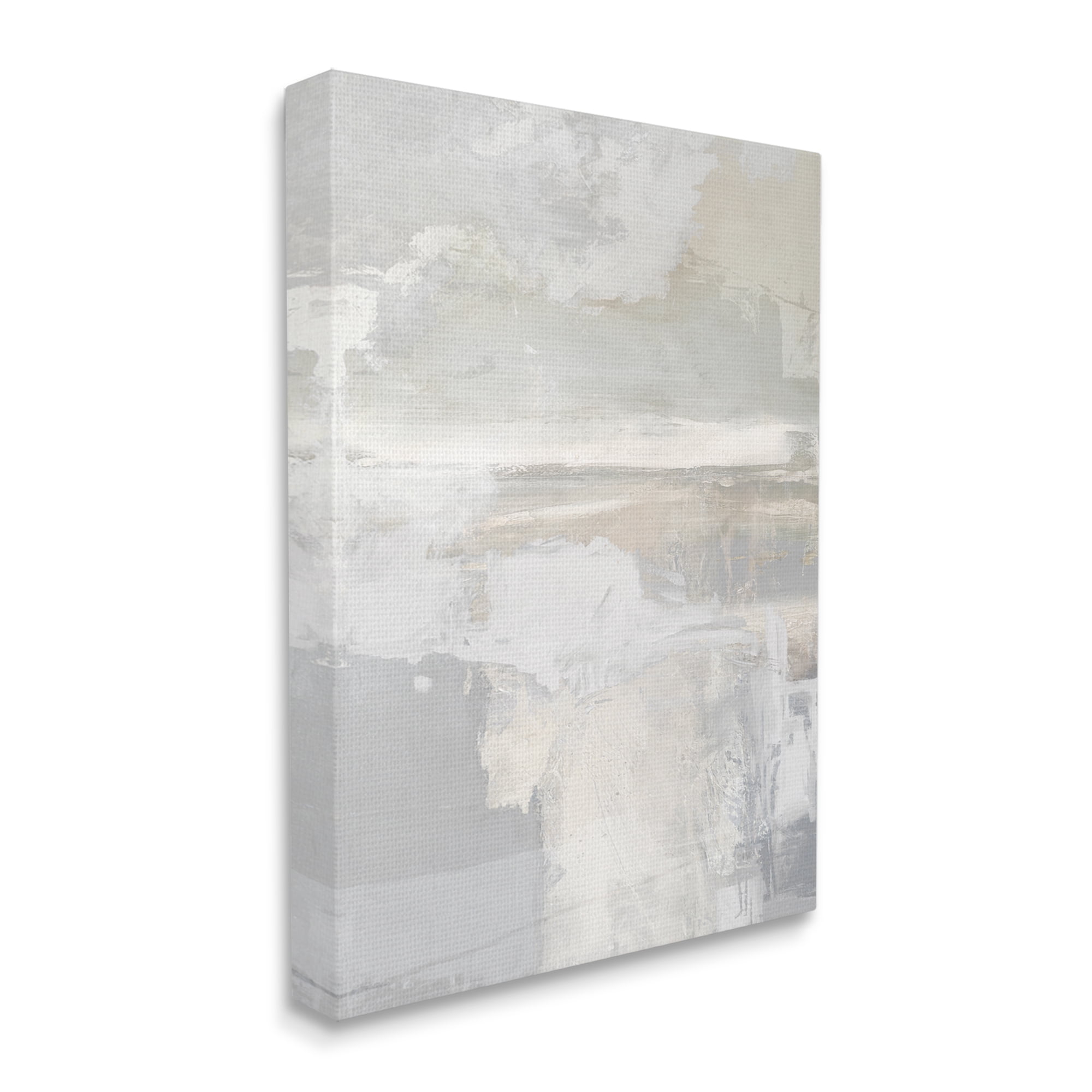Stupell Industries Muted Abstract Painting Abstract Painting Gallery Wrapped Canvas Art Print Wall Art, 16 x 20