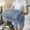 Light Blue-LB-clearacne, variant on OEFNTAC Soft Thick Double Layer Raschel Blanket 39.37x59.05in Warming for Bed Sofa Winter Ultimate Comfort Thermal Throw Holiday Gift