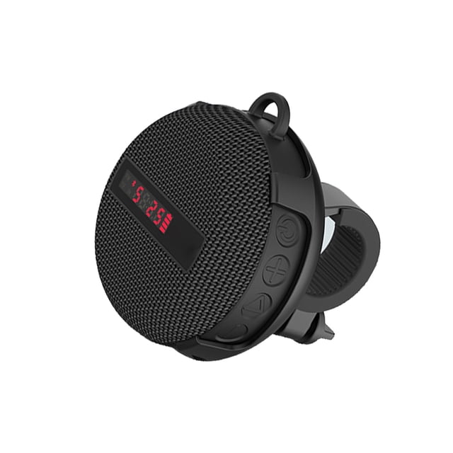 Altavoz Inalámbrico 5,0 Para Bicicleta, Resistente Al Agua, Portátil, A Prueba De Polvo, Sonidos Estéreo, Altavoz De Audio, Pantalla De Tiempo Y Velocidad, Música Al Aire Libre qarigey OD013828-00