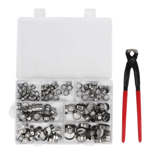 Abrazaderas De Manguera De Acero Inoxidable 304 De 130 Piezas Kit Surtido De Abrazaderas De Manguera De 6 A 21 Mm para Bebidas, Automóviles, Barcos, Motocicletas Y Aplicaciones Industriales
