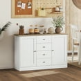 thumbnail image 2 of HOMCOM Sideboard Buffet Cabinet, Kitchen Cabinet with Storage, White, 2 of 10