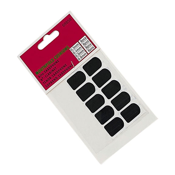 Toyvian 10Pcs Black Silicone Saxophone Pads Comfortable Instrument Replacement