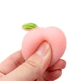 thumbnail image 3 of Pelota antiestrés con forma de melocotón - Juguete suave de TPR con bolitas de agua, juguete sensorial para aliviar la ansiedad y divertirse apretándola., 3 of 9