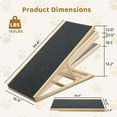 thumbnail image 2 of HUJHKIO Dog Ramp for Bed, Foldable Small to Large Dog Ramp for Couch, 4 Adjustable Height from 14.2" to 22.8", Wooden Portable Ramp for Dogs to Get on Bed Couch Car, Bearing Up to 160 lbs, 2 of 9
