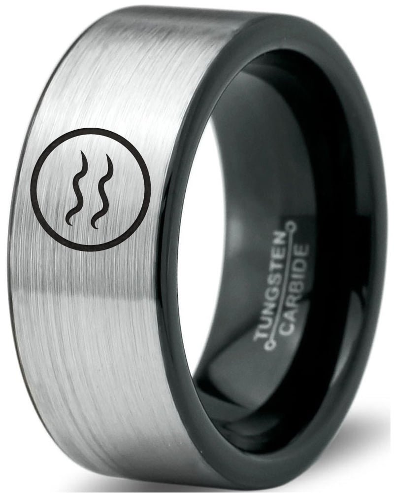 Perfect Gift Wedding Band and Anniversary Ring Inspired by Astrology and Signs Fine Jewelry Designed For Maximum Comfort Fit For Men And Women Use Tungsten Carbide Virgo Ring