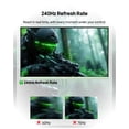 thumbnail image 4 of Pixio PX249 Wave Mint Green 24 inch 240Hz Refresh Rate FHD 1080p Resolution Fast IPS Panel 1ms GTG Response Time Built-in Speakers Gaming Monitor with Adaptive Sync, 4 of 7