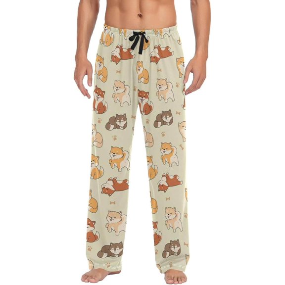 GZHJMY Dog Pajama Pants for Men, Lounge Pants Lightweight Men Pajama Bottoms with Drawstring Pockets, Christmas New Year Birthday Gifts, XX-Large