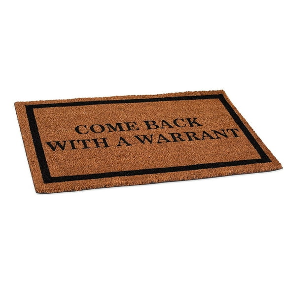 BirdRock Home Come Back with a Warrant Coir Doormat, 18 x 30"
