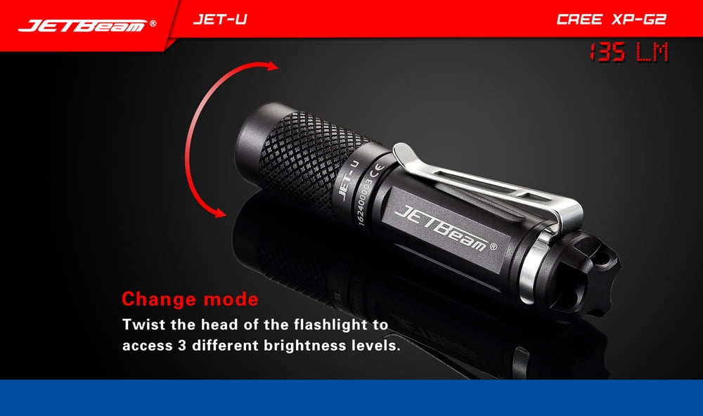 Mini JETbeam JET-U XP-G2 Portable Penlight Flashlight Small Torch LED Waterproof 