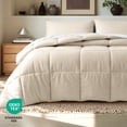 thumbnail image 6 of Bare Home Down Alternative Comforter Set - 2-Pieces - All Seasons - Twin/Twin-XL, Sand, 6 of 10