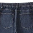 thumbnail image 7 of Mens Stretch Denim Jeans Plus Size Casual Elastic Waist Pull On Jeans Relaxed Straight Leg Comfortable Jogger Jeans Lightweight Flex Denim Pants for Men Casual Daily Wear Office Travel Classic Fit, 7 of 7