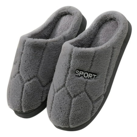 

Slippers for Men Men Fashion Cute And Keep Warm Shoes Men Casual Flat House Sliper Mens Slippers Plush 44-45