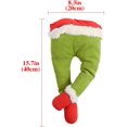 thumbnail image 2 of Adorno de cuerpo de elfo de Navidad El Grinch Cómo robar arpillera de Navidad Adorno de corona de Navidad Grinch Arpillera Adorno de árbol de piernas de felpa posable (brazos de elfo) Ormromra WMPH-1111-3, 2 of 5