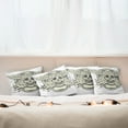 thumbnail image 3 of Ambesonne Sugar Skull Throw Pillow Cover 4 Pack, Calavera Diamond, 20", Cream Grey Black, 3 of 6