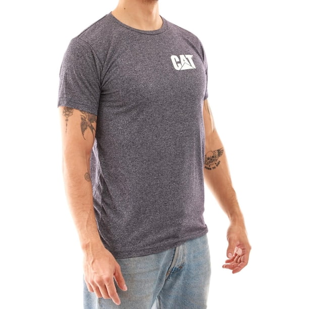 Playera Cat Hombre Caterpillar Casual Logo Gris gris L
