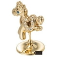 thumbnail image 5 of Matashi 24K Gold Plated Crystal Studded Cartoon Horse Ornament Figurine, 5 of 8