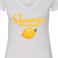 thumbnail image 4 of Inktastic Lemon Squeeze the Day Women's V-Neck T-Shirt, 4 of 5