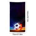 thumbnail image 3 of Partheme 55x28 in Beach Towel , Soccer Quick Dry Sand Beach Towel for Boys Personalized Beach Towel Pool Camping Travel Towel Soft Beach Blanket Bath Shower Towel , E, 3 of 6