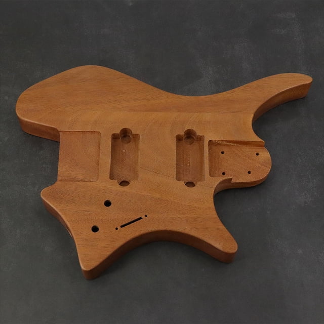 TABLZONE Guitar Replacement Body Coffee Color Solid Build for Electric Guitar with Simple Practical Design