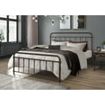 thumbnail image 2 of Home Design Nana King Metal Platform Bed with Slat Foundation and Rounded Corners, Brown, Easy assembly, 2 of 3