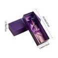 thumbnail image 3 of Forever Rose Real Rose,Gold Leaf Rose,Handcrafted Preserved Rose in Luxury Gift Box, Romantic Gift for Her, Elegant Keepsake for Anniversary, Birthday, or Any Special Occasion （Purple）, 3 of 6