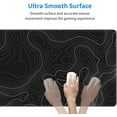 thumbnail image 7 of QCQHDU Large Gaming Mouse Pad with Stitched Edges, Minimalist Topographic Map Desk Mat, 3mm Thick Non-Slip Rubber Base Mice Pad for Gamer,Office & Home, 31.5 X 11.8 Inch, 7 of 7