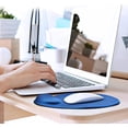 thumbnail image 4 of HUGFEGWE Mouse Pad with Wrist Rest, Smooth Memory Foam Ergonomic Mouse Pad Wrist Rest Support, Mousepad with Nonslip Base for Laptop, Computer, Gaming & Office (Blue) CJB91-43361, 4 of 5