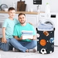 thumbnail image 4 of 45L Cesto Ropa Sucia Niños Infantil de Planeta Espacial Cestas Lavanderia Impermeable con Cierre Cordón Cestos Almacenaje Plegable con Asa para Dormitorios, 36 * 45 cm, 4 of 7