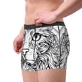 thumbnail image 2 of Yiaed Intricate Cat Mandala Print Men's Soft Cotton Boxer Shorts Breathable Boxers Underwear Moisture-Wicking Underwear Stretch Boxer Briefs for Man-Medium, 2 of 5