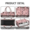 thumbnail image 4 of Large Capacity Tote Bag,Pink Cute Dachshund Dog and Love Heart Handbag Fashion Luxury Tote Bag,15.7"x13"x 5.1" Inches,Laptop Compatible, 4 of 6
