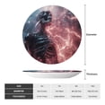 thumbnail image 2 of Zufioo Electric Skeleton Surrealism Print Bone China Decorative Plate, Ceramic Dinner Plate with Stand Ceramic Decoration Homewares-10in, 2 of 6