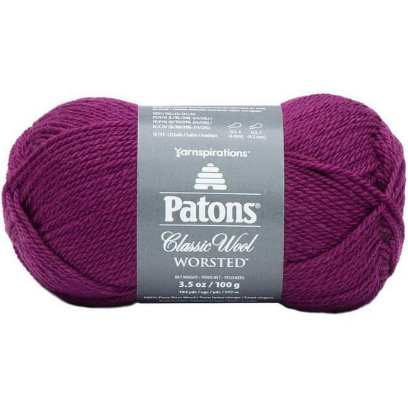 Patons Classic Wool Yarn-Amaranth