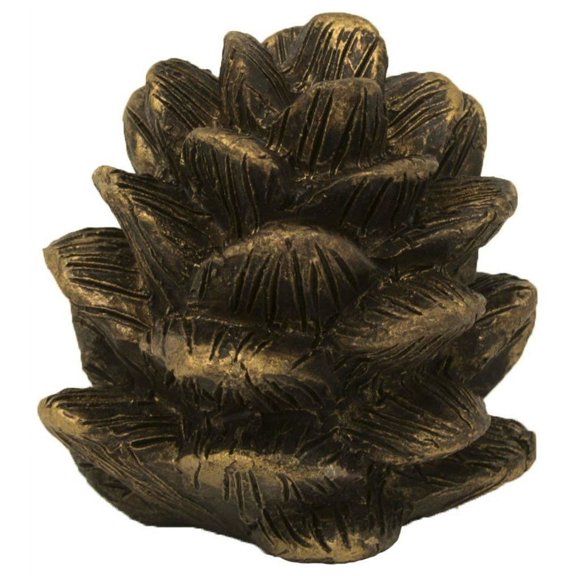 Urbanest Urbanest Pinecone Lamp Finial, 1 3/4", Bronze With Gold