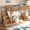 Antique Natural with Shelf, variant on Bellemave Full Size Loft Bed with Stairs & Wardrobe, Wood Full Loft Bed with Storage Shelves, Full-Length Guardrails, Loft Bed Full for Teens, No Box Spring Needed, White
