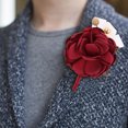 thumbnail image 4 of Ramo de boda artificial para ceremonia, ramo de flores de seda roja para novio y novia, 4 of 8