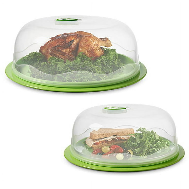 Ozeri INSTAVAC Green Earth Food Storage Container Set, BPA-Fee 8-Piece  Nesting Set with Vacuum Seal and Locking Lids