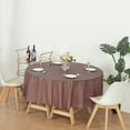 thumbnail image 4 of (4 Packs) Brown Premium Round Heavy-Duty Plastic Table Covers ( Reusable), 4 of 7