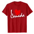 thumbnail image 5 of AQUARIVE T-Shirts à Manches Courtes pour Femmes, Impression Tendance, Col Rond, Coton Confortable, Été, Décontracté, Rouge TG, 5 of 5