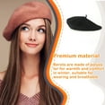 thumbnail image 4 of QJUHUNG Women Beret Korean Style Polyester Artist Hat Autumn Winter Beautiful Caps Breathable Headwear Party Apparel Stylish Clothing, 4 of 6