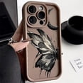 thumbnail image 3 of Black Butterfly Case For Realme C35 C53 C51 C55 C12 C11 C15 C20 C21Y C25 C30 Oppo A17 A16 A15 A53 A54 A55 A57 A58 Reno 8T Cover, 3 of 4