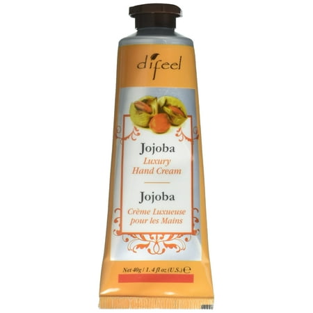 Difeel Luxury Moisturizing Hand Cream - Jojoba with Vitamin E Oil and 100% Pure Oil 1.4 oz