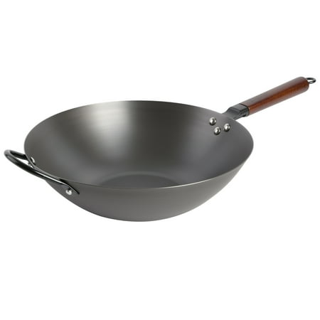 

Babish Carbon Steel Flat Bottom Wok and Stir Fry Pan 14-Inch