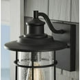 thumbnail image 6 of Turner 1-Light Matte Black Hardwired Outdoor Wall Lantern Sconce, 6 of 6