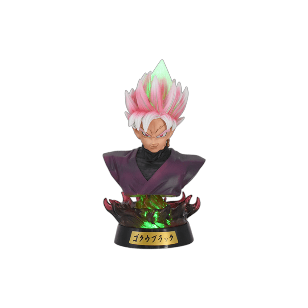 Kawim Dragon Ball Z Action Figures Illuminated Bust Goku Black Zamasu PVC Model Toy, 11