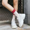 thumbnail image 4 of Chaussettes pour Femmes Mode Femmes Chaussettes en Coton à Blocs de Couleur Chaudes Chaussettes Décontractées à Losanges Colorés Chaussettes de Robe Chaussettes pour Filles en Liquidation, 4 of 5