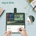 thumbnail image 3 of Neighborly Nook Checkbook Cover for Personal Checkbook, RFID Blocking Big Capacity Standard Register Duplicate Checks with Pen Holder, Cards Slots, 3 of 16