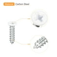 thumbnail image 4 of ST2x10mm White Screws Self Tapping Screws, 100 Pack Flat Head Phillips Wood Screws for Woodworking, 4 of 5